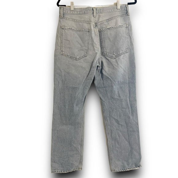 AGOLDE Riley Light Wash Denim High Rise Straight Leg Ankle Jean Women’s 29 - Picture 3 of 11